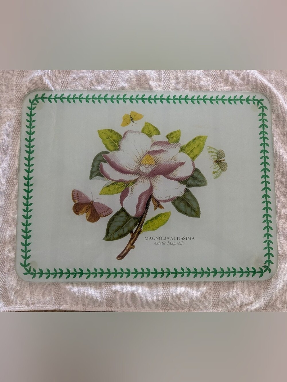 Portmeirion Garden Botanic Counter Cutting Board-Glass